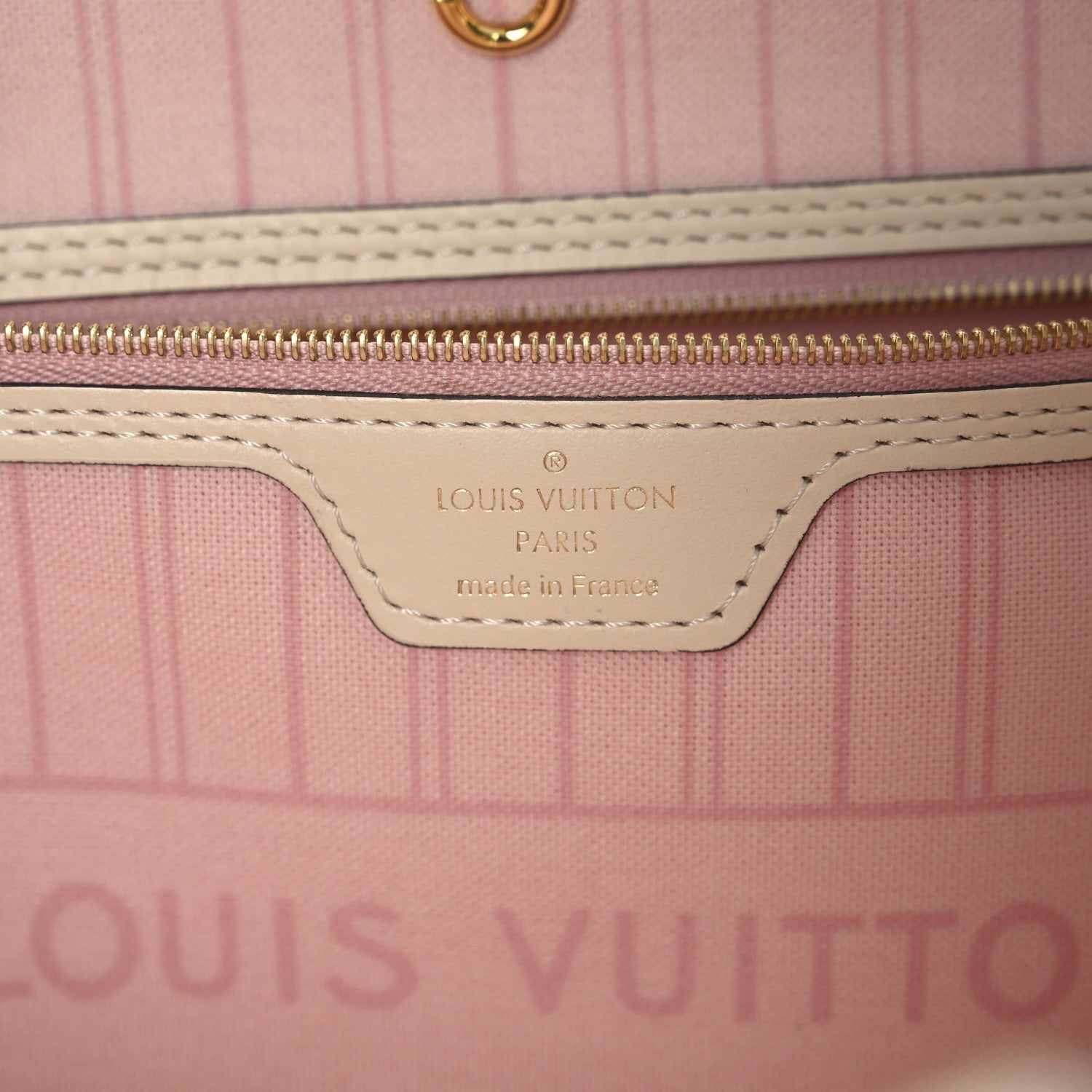 Damier Azur Braided Neverfull MM Pink