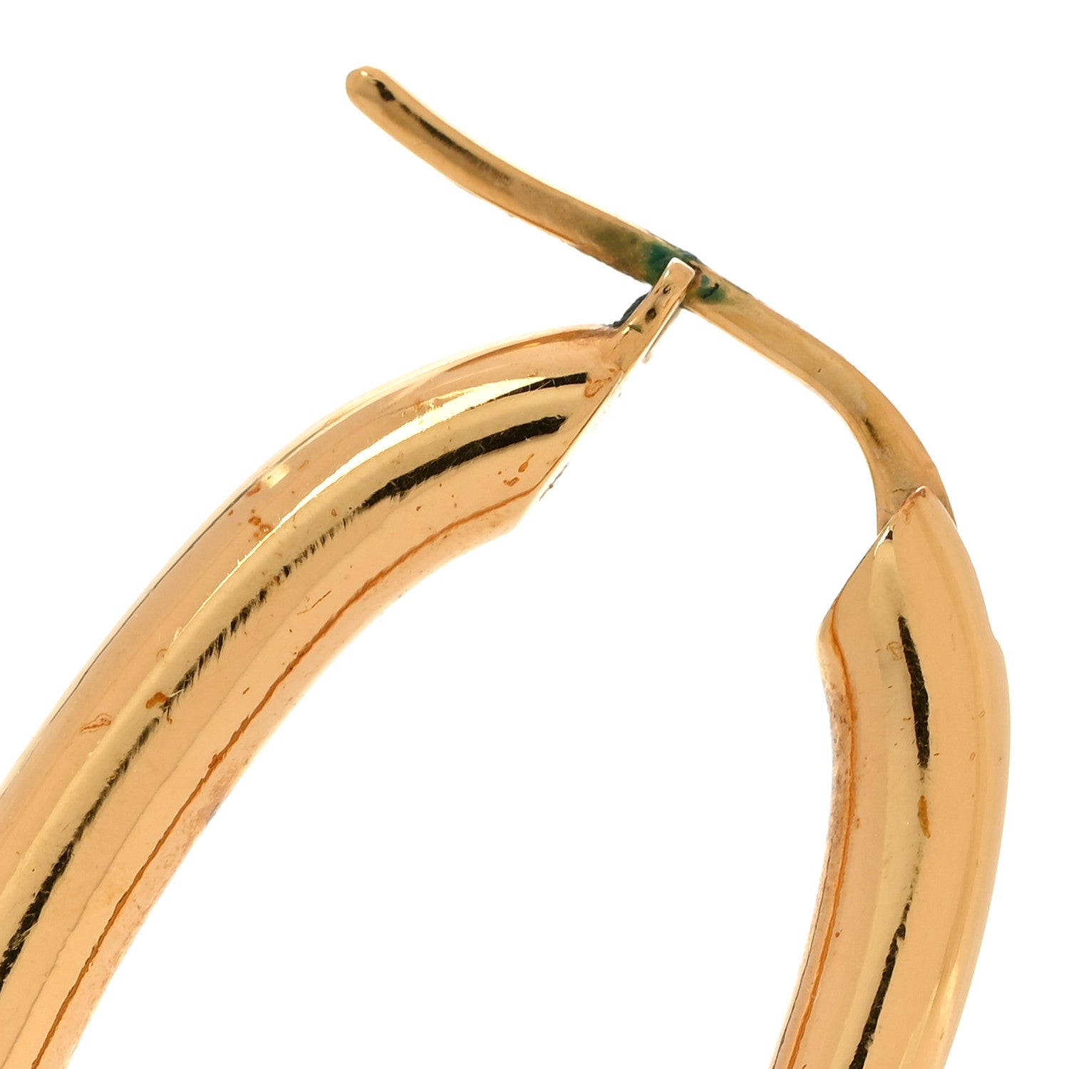 Metal Fall In Love Hoop Earrings GM Gold