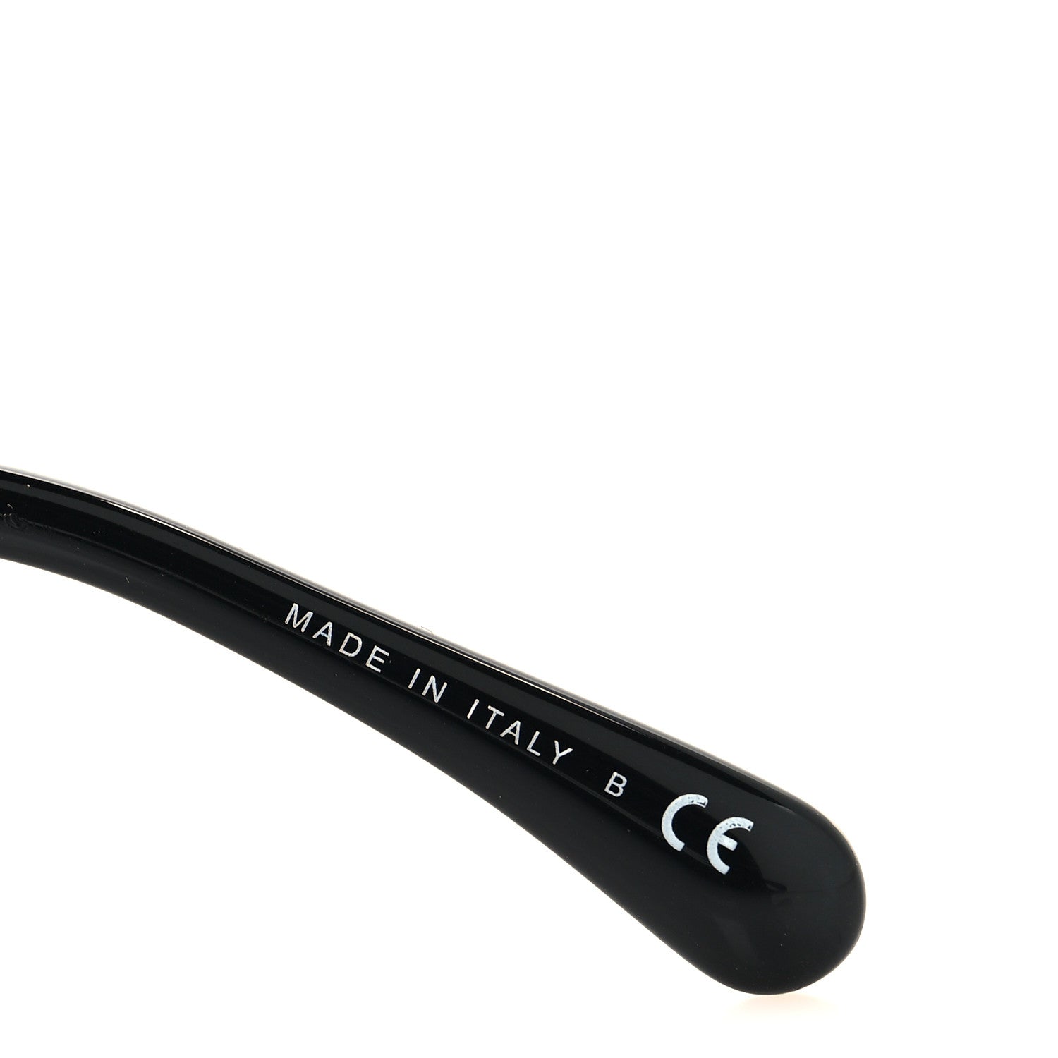 Acetate Strass Square Sunglasses 5422-B Black White