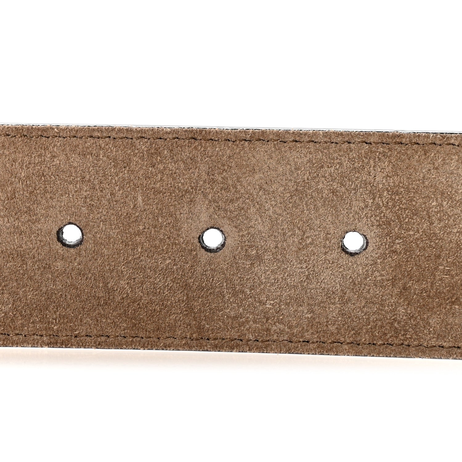 GG Supreme Monogram Suede Dionysus 40mm Belt 80 32 Beige Taupe