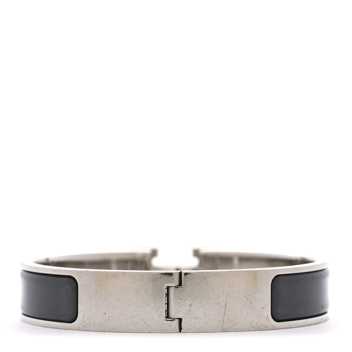 Matte Enamel Narrow Clic Clac H Bracelet PM Ardoise