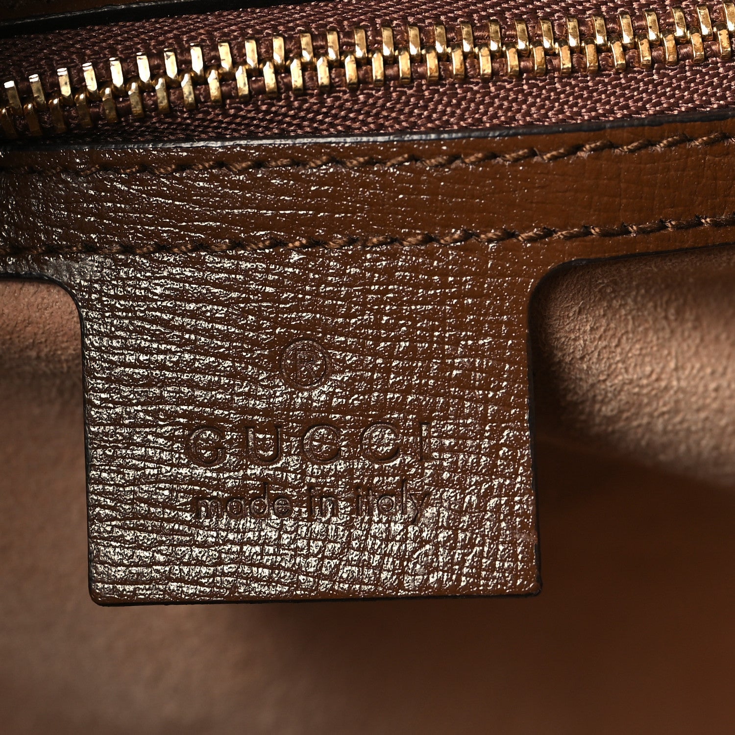GG Supreme Monogram Azalea Calfskin Web Medium Jackie 1961 Tote Beige Ebony Brown Sugar