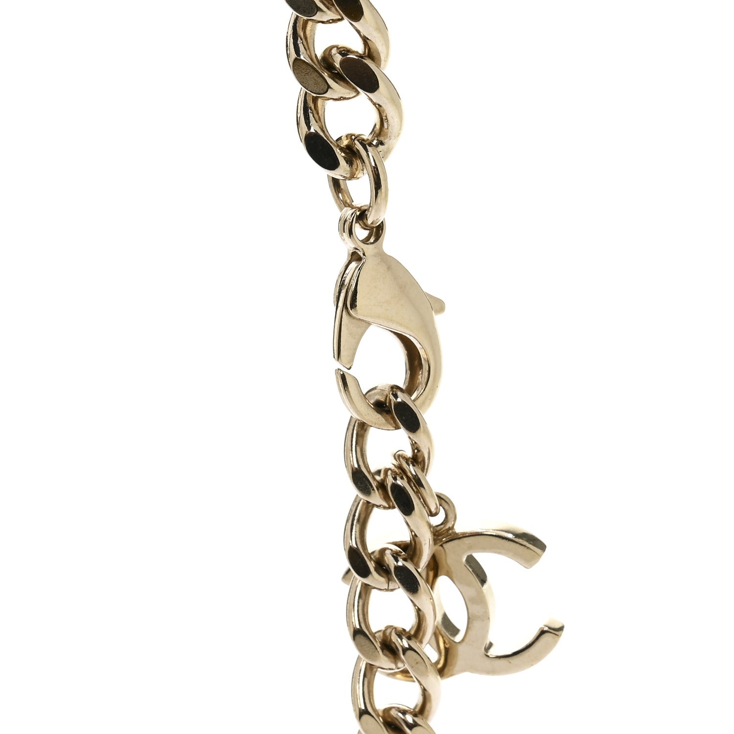 Enamel Metal Logo Choker Necklace Gold Black White