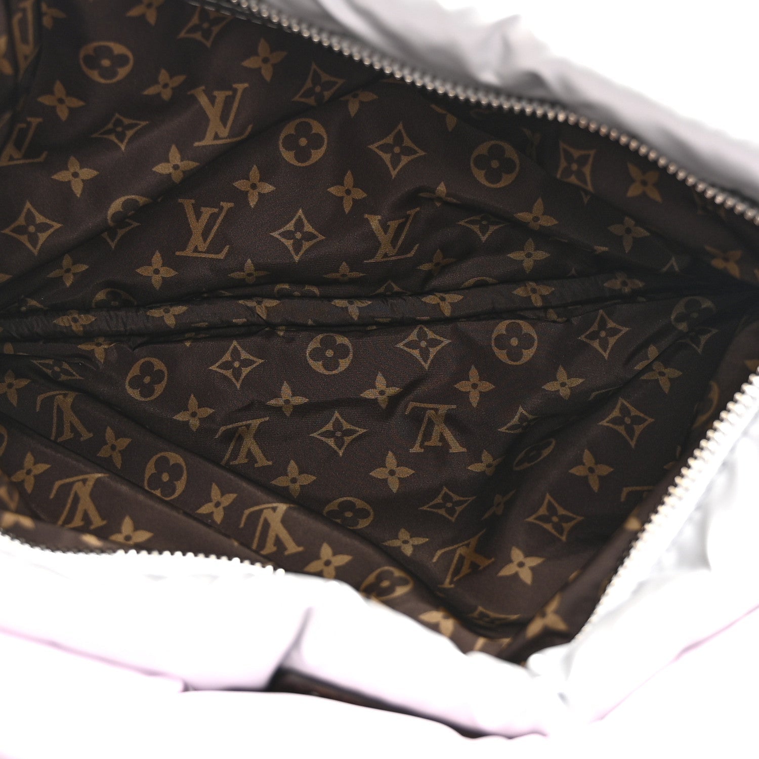 Econyl Monogram Pillow Maxi Multi Pochette Accessories Silver Pale Pink