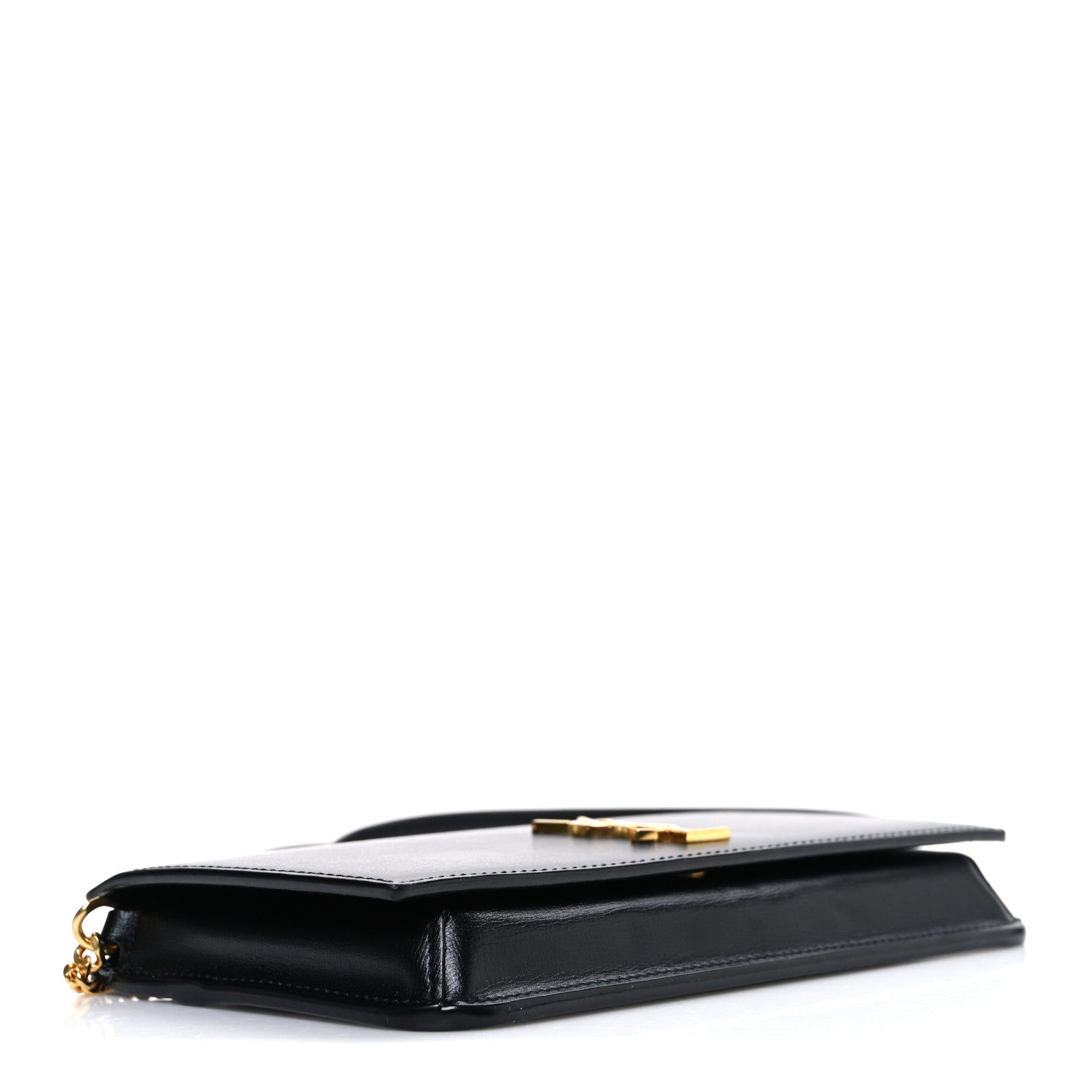 Smooth Calfskin Monogram Phone Holder Crossbody Black