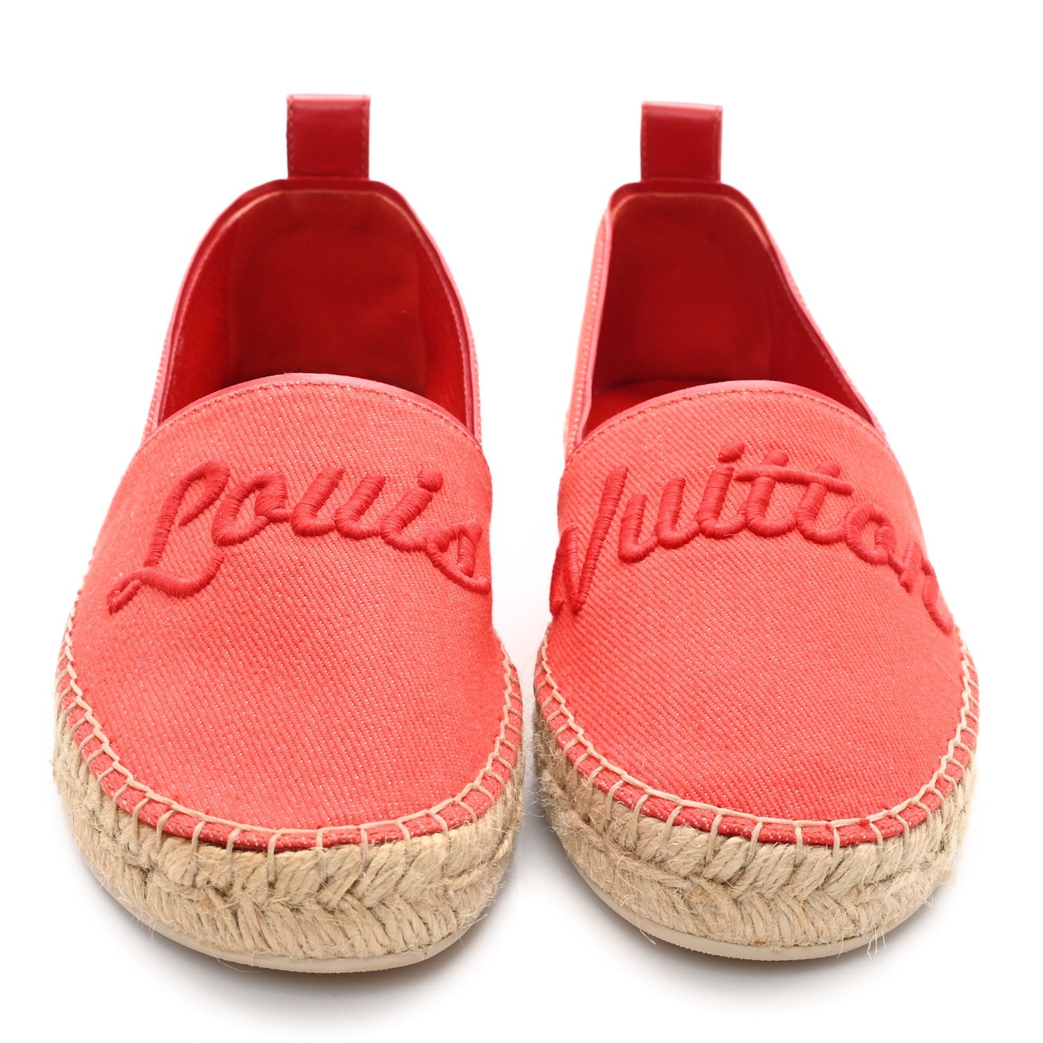 Canvas Waterfall Espadrille 36 Rouge