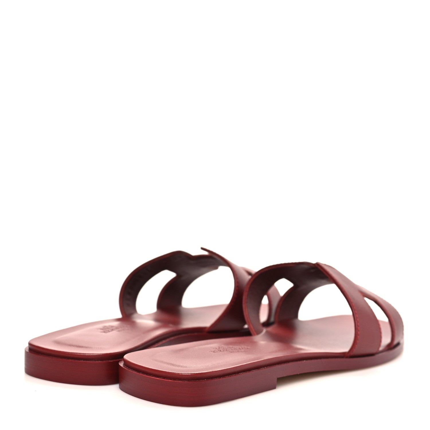 Box Calfskin Oran Sandals 39 Rouge Tomette