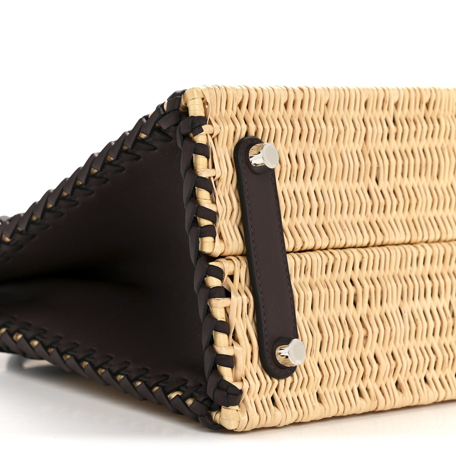 Wicker Swift Picnic Birkin 25 Naturel Rouge Sellier