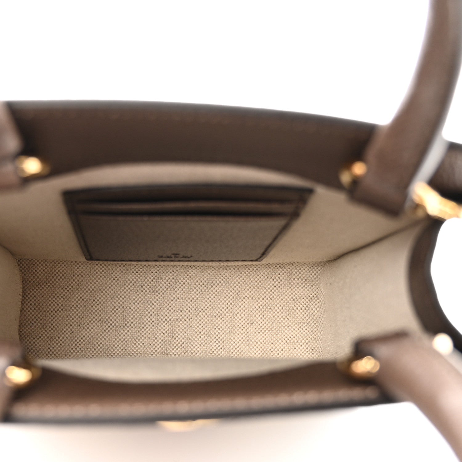 GG Supreme Monogram Textured Dollar Calfskin Web Super Mini Ophidia Mini Tote Bag Beige Ebony New Acero