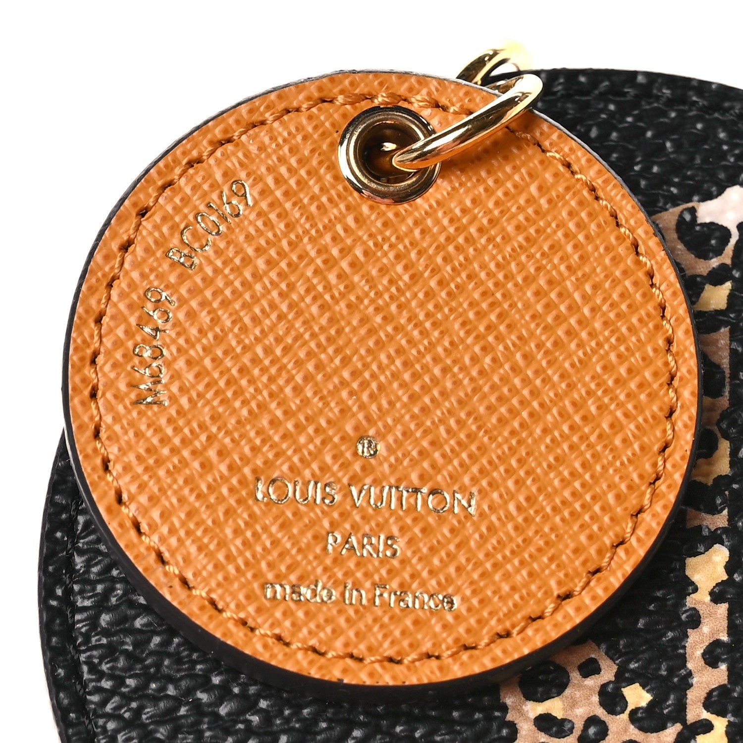 Monogram Giant Jungle Bag Charm Key Holder Black
