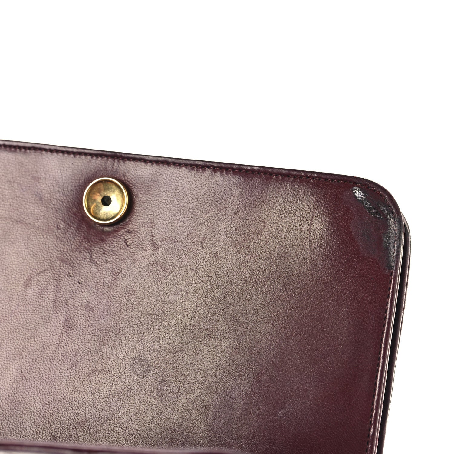 Lambskin Quilted Small Single Flap Bordeaux