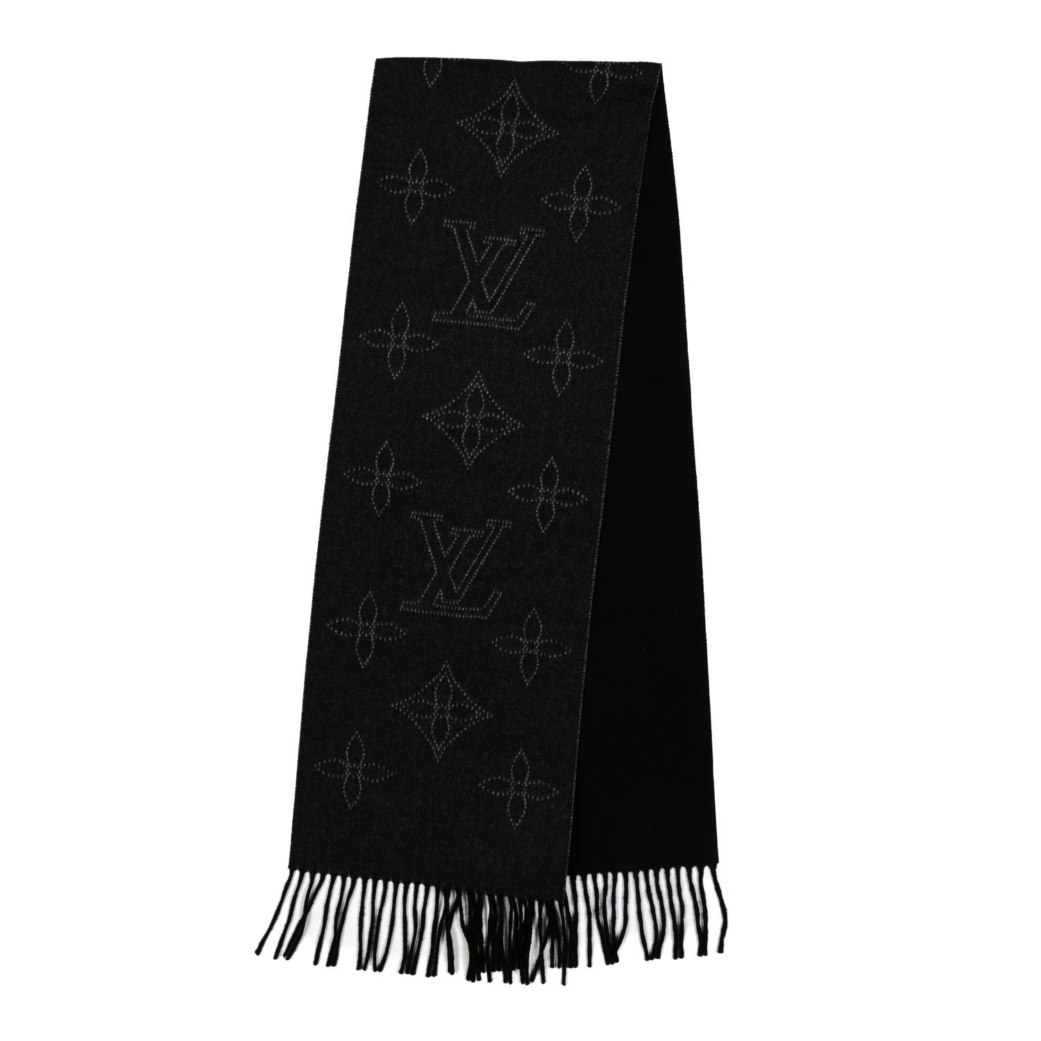 Cashmere Wool Silk Flight Mode Mahina Echarpes Scarf Black