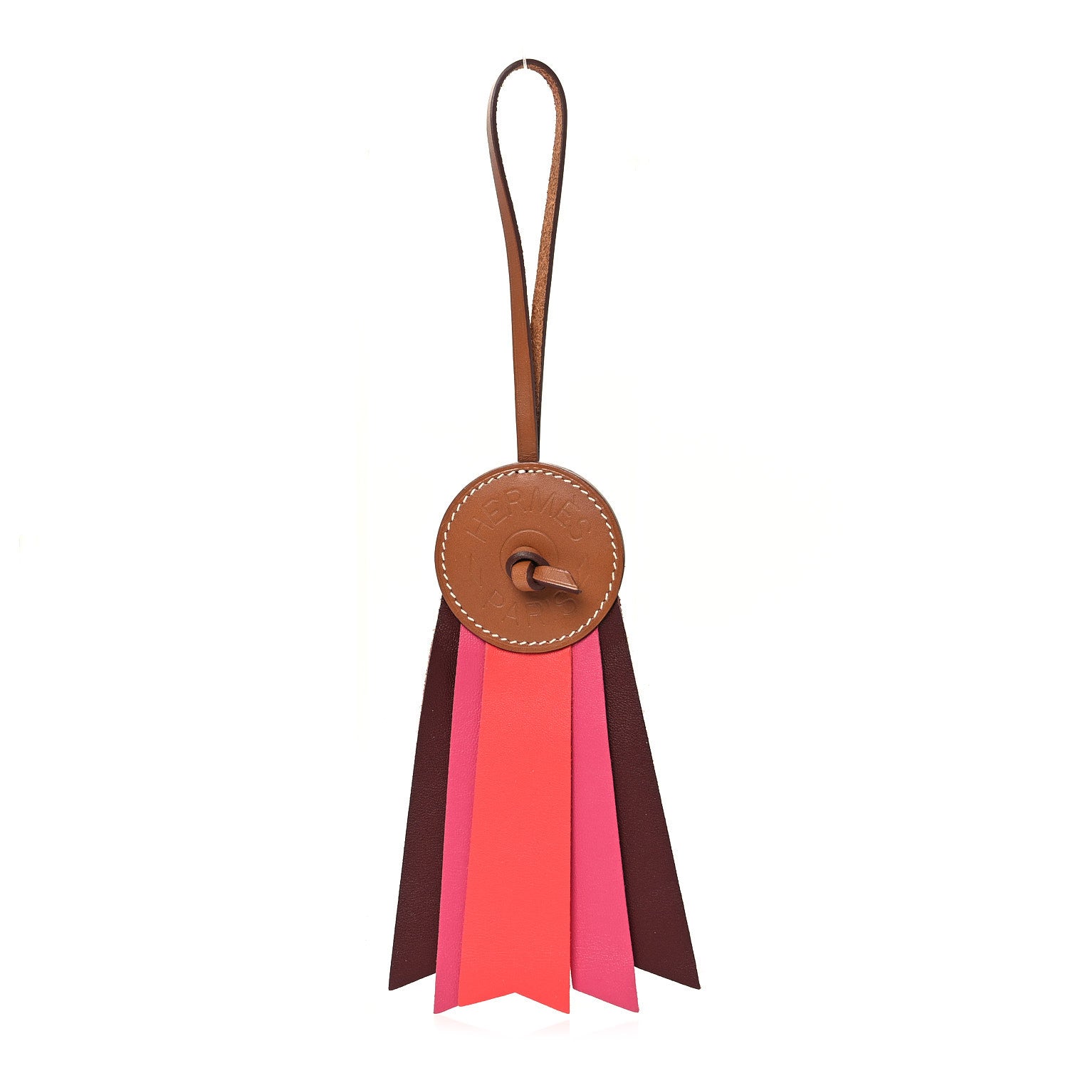Vache Hunter Milo Lambskin Paddock Flot Bag Charm Rose Shocking Rouge H Rose Jaipur