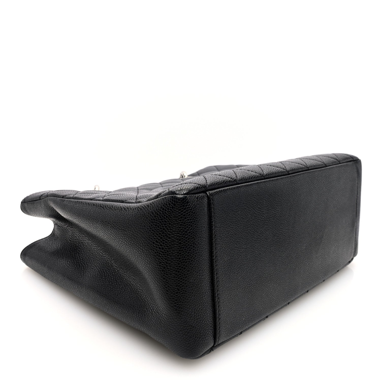Caviar Quilted Grand Shopping Tote GST Black