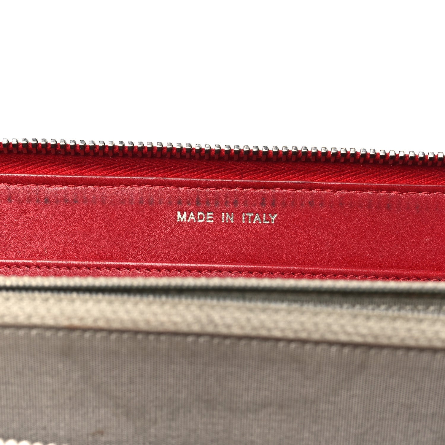 Patent Quilted Brilliant Zip Around Wallet Red