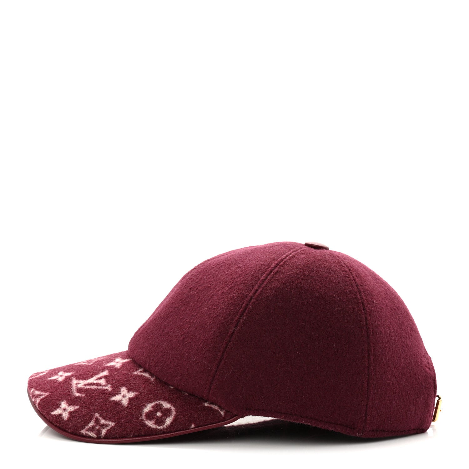 Wool Silk Monogram Endless Cap L Bordeaux