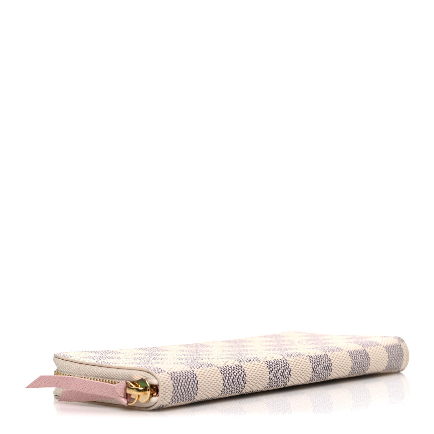 Damier Azur Clemence Wallet Rose Ballerine