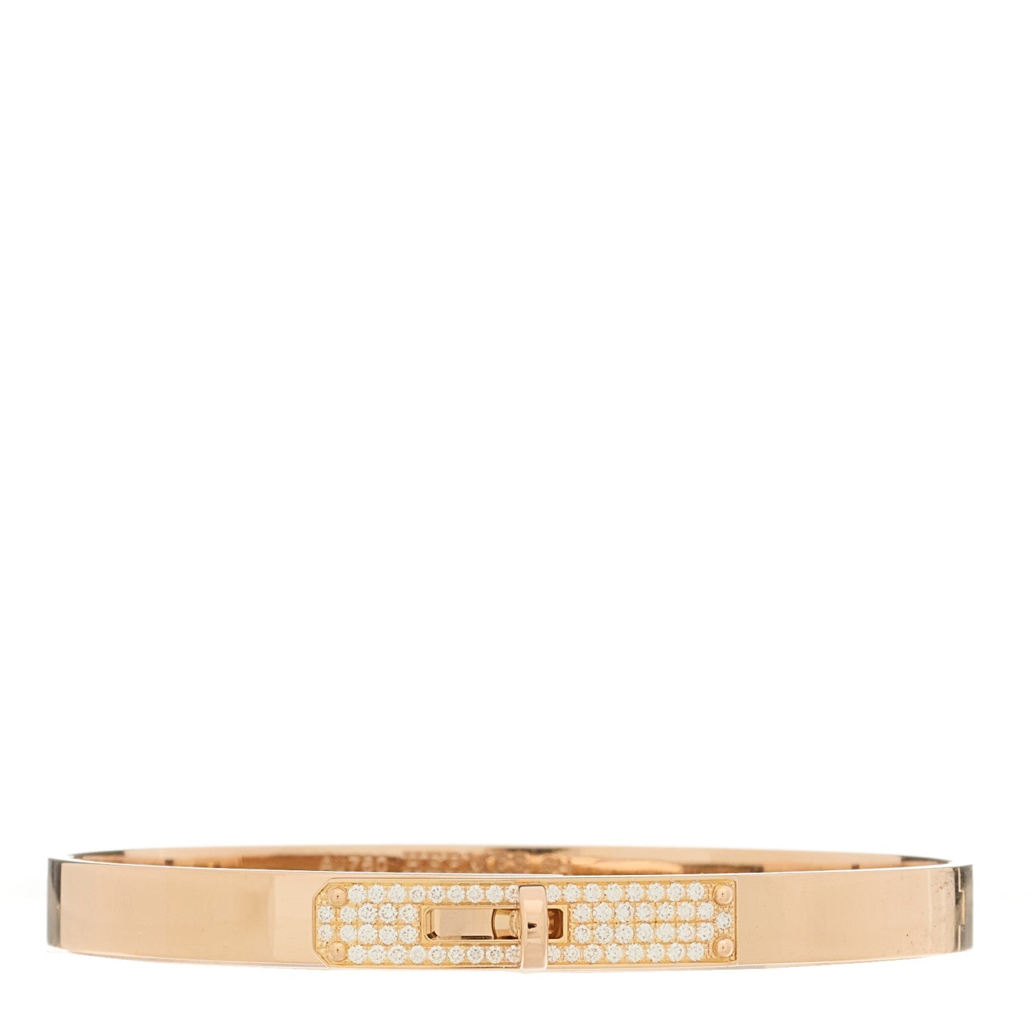 18K Rose Gold Diamond PM Kelly Pave Bracelet SH