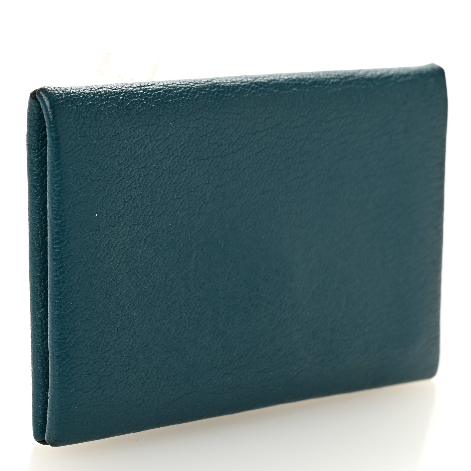 Chevre Mysore Calvi Card Case Vert Bosphore