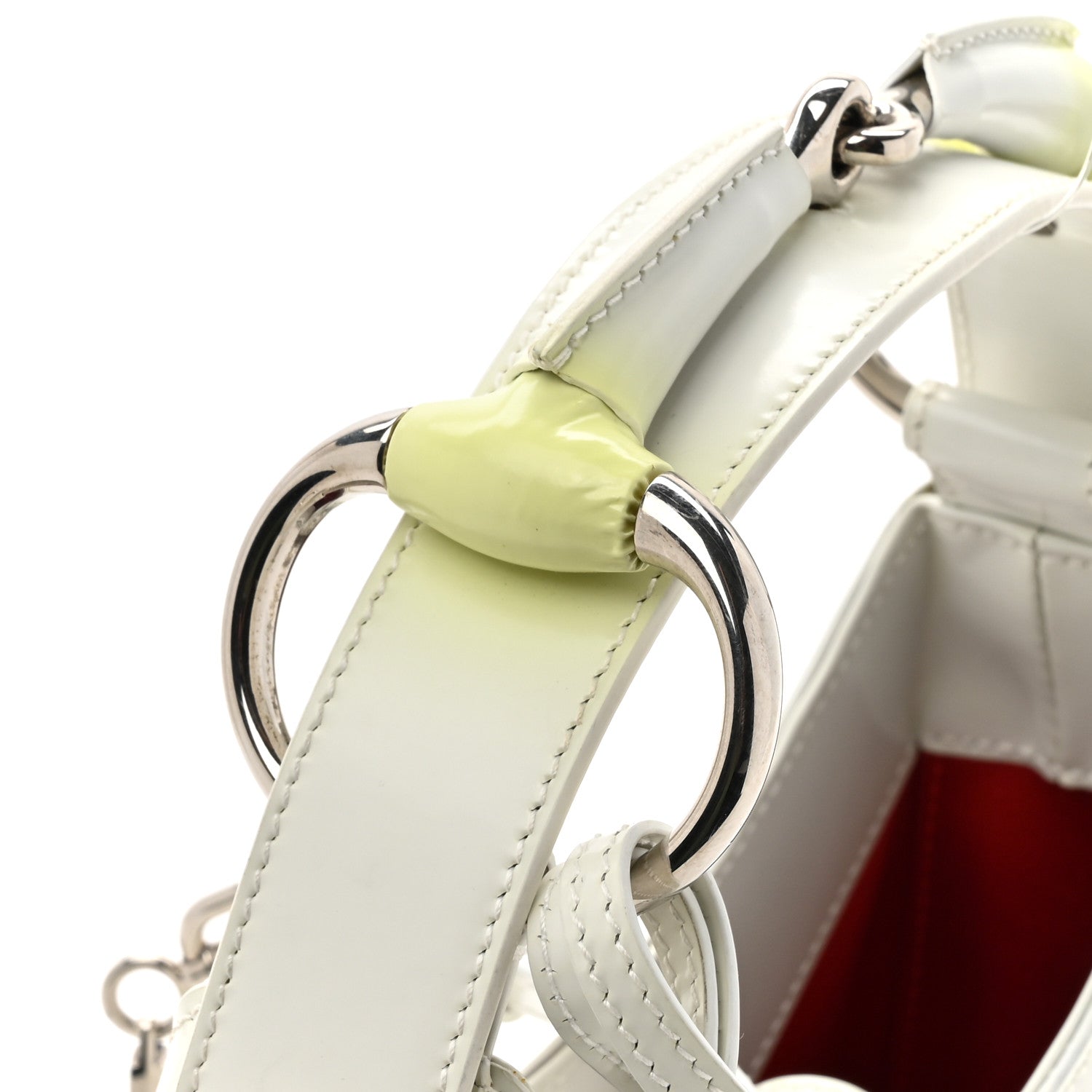 Master Lux Calfskin Horsebit Chain Shoulder Bag Great White