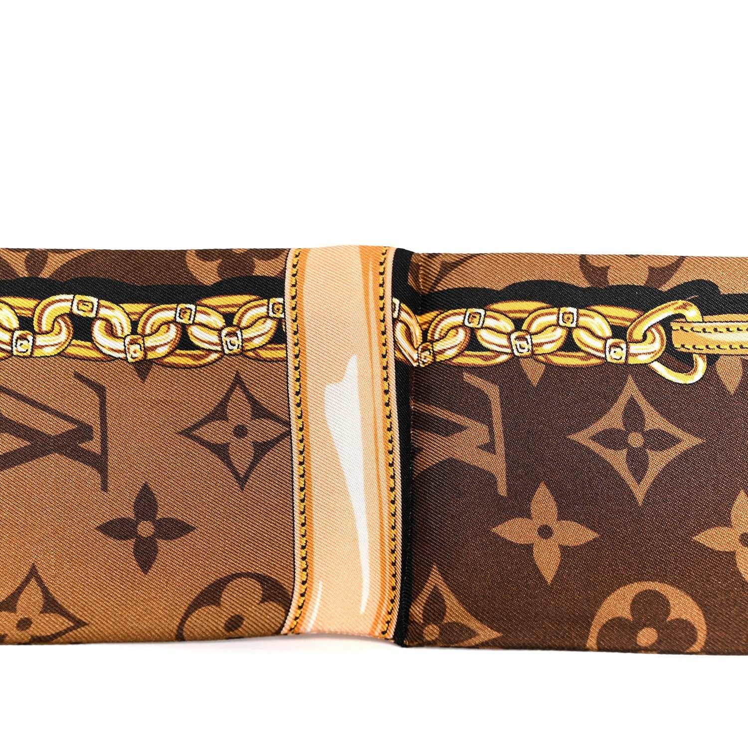 Silk Monogram Confidential Bandeau Brown