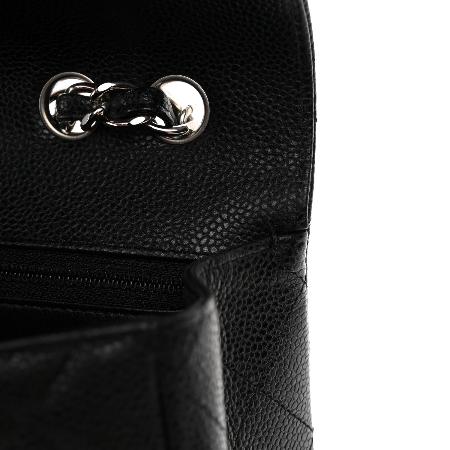 Caviar Quilted Jumbo Single Flap Black