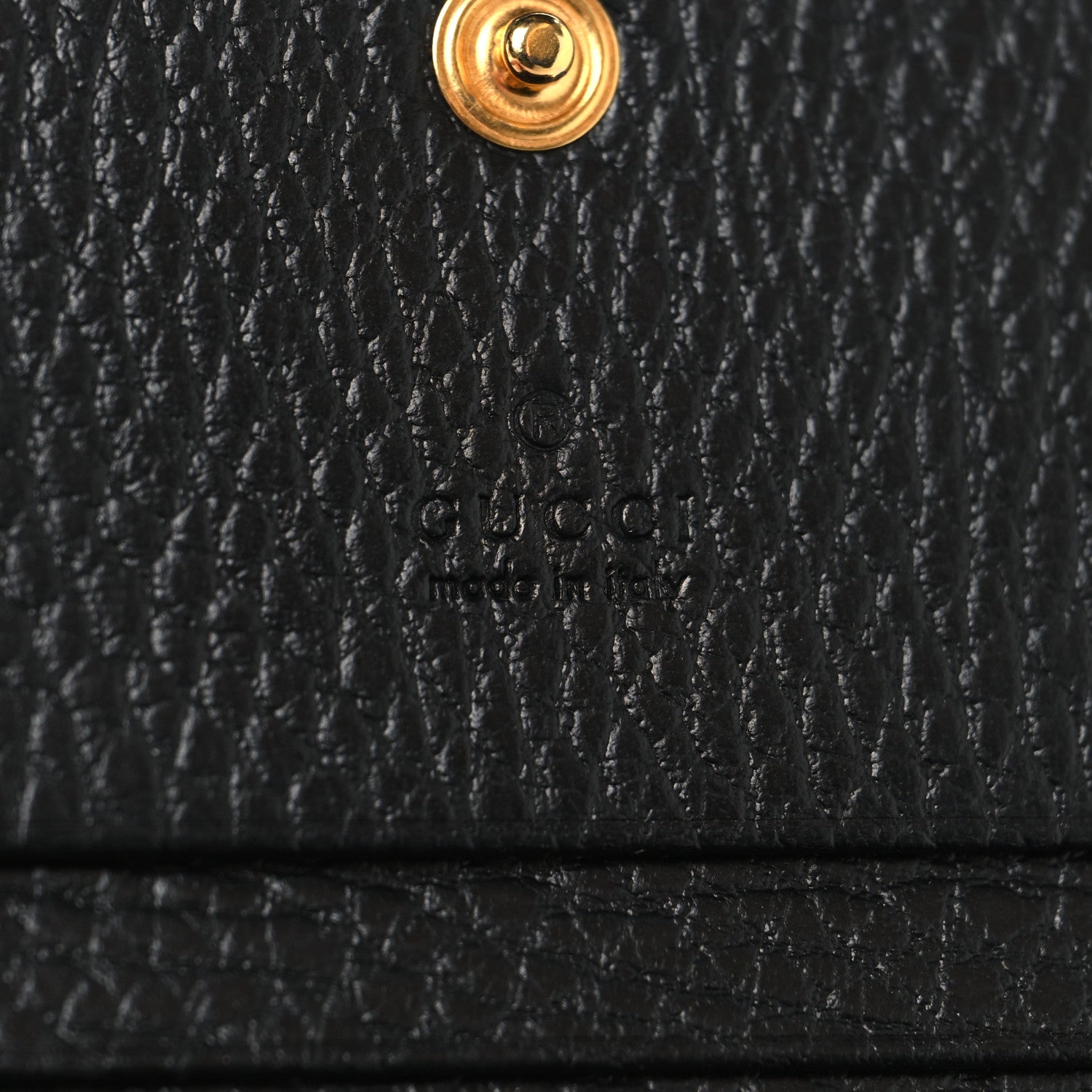Dollar Calfskin GG Supreme Monogram GG Marmont Card Case Black Beige Ebony