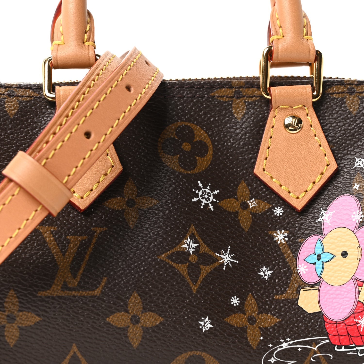Monogram Vivienne Ice Skating Nano Speedy Bandouliere Pink