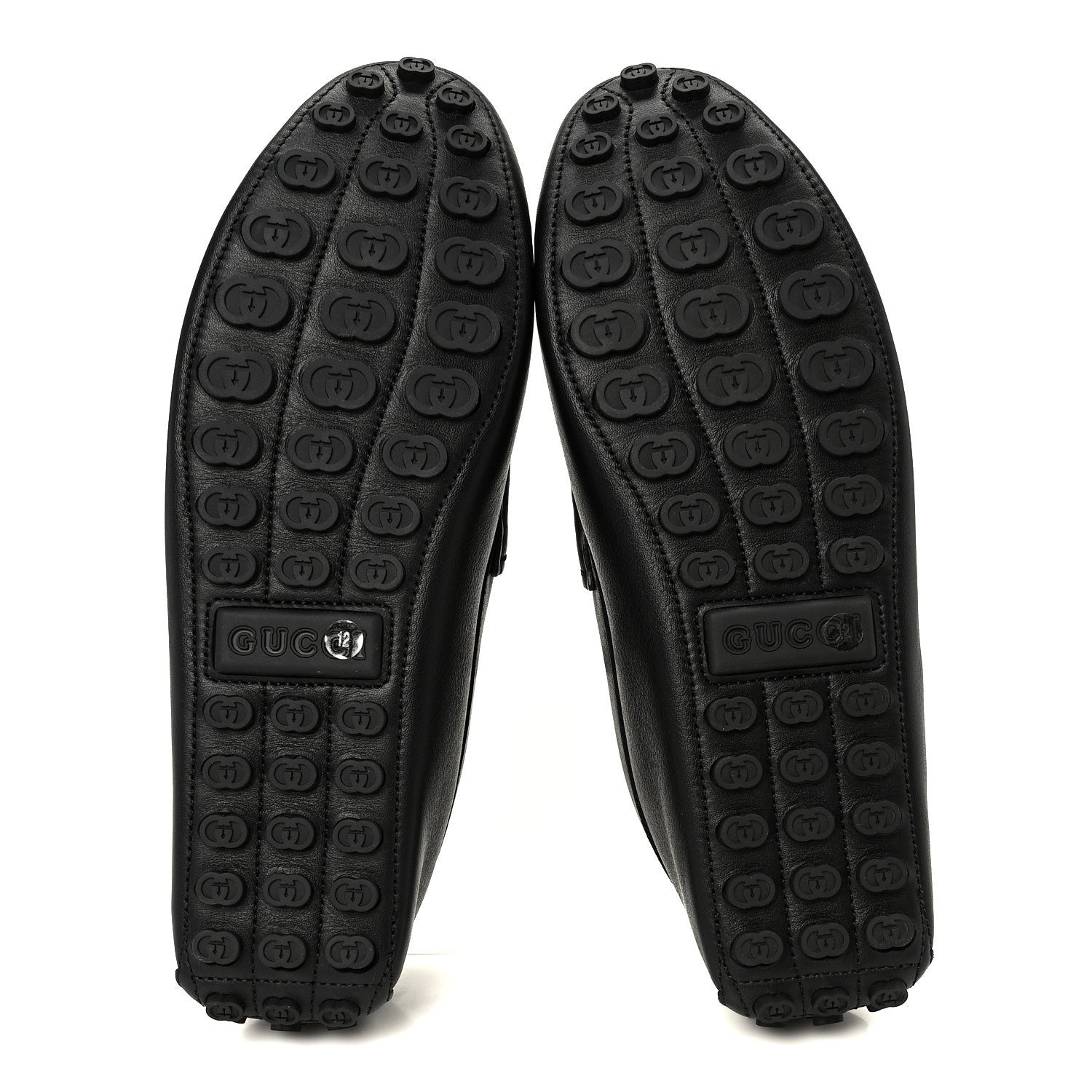Soft Clove Calfskin Mens Horsebit Driver Loafers 12 Black