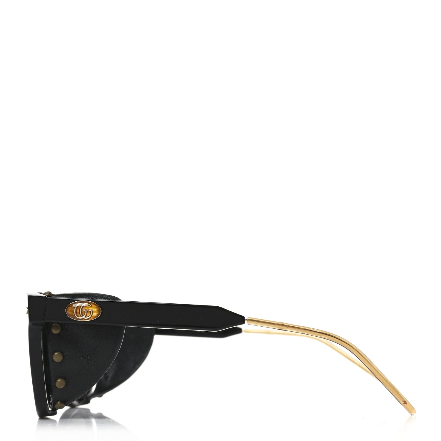 Acetate Square Frame Sunglasses GG0671S Black