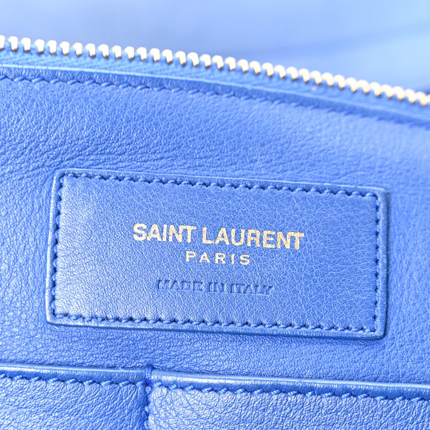 Calfskin Medium Monogram Cabas Blue Majorelle