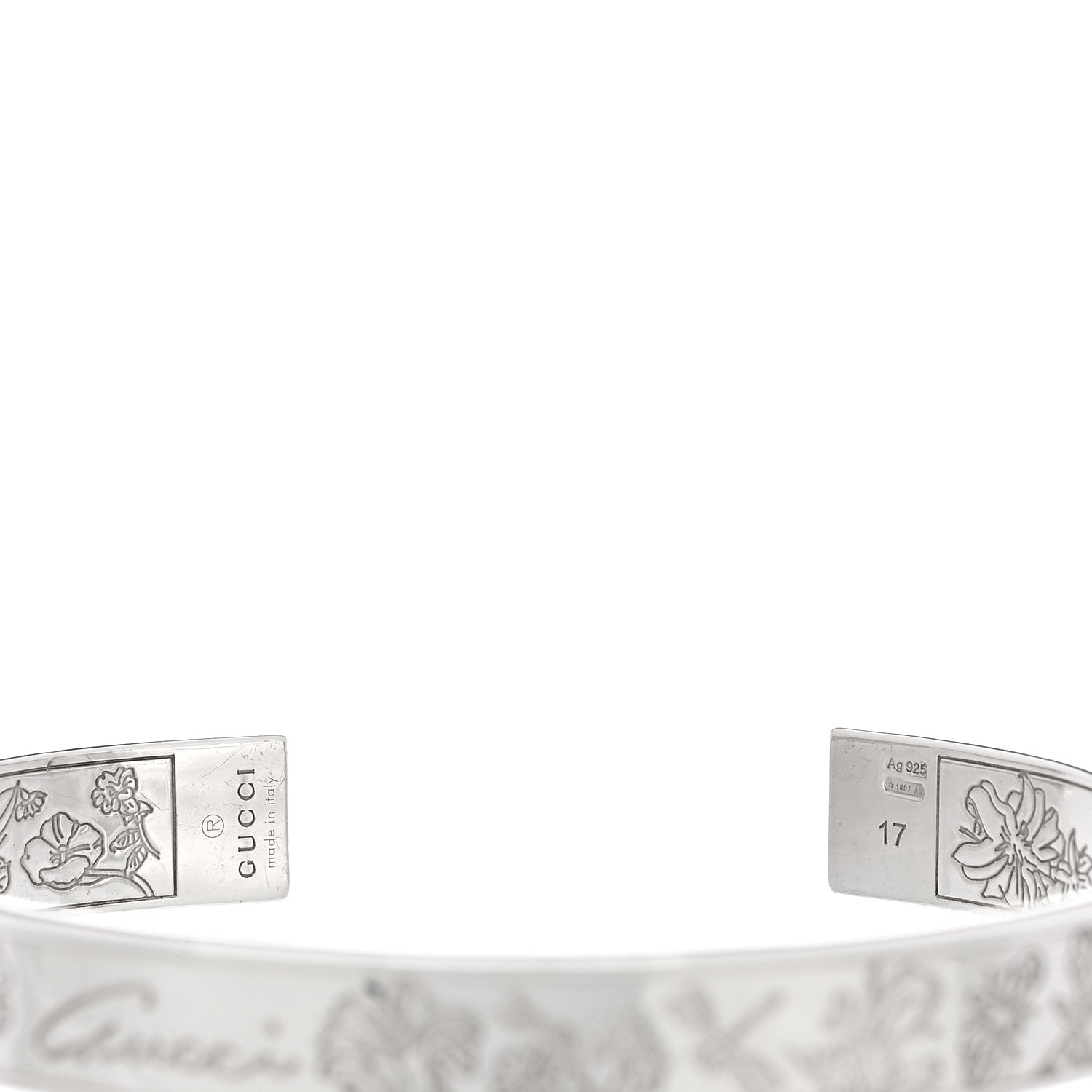 Sterling Silver Flora Cuff Bracelet