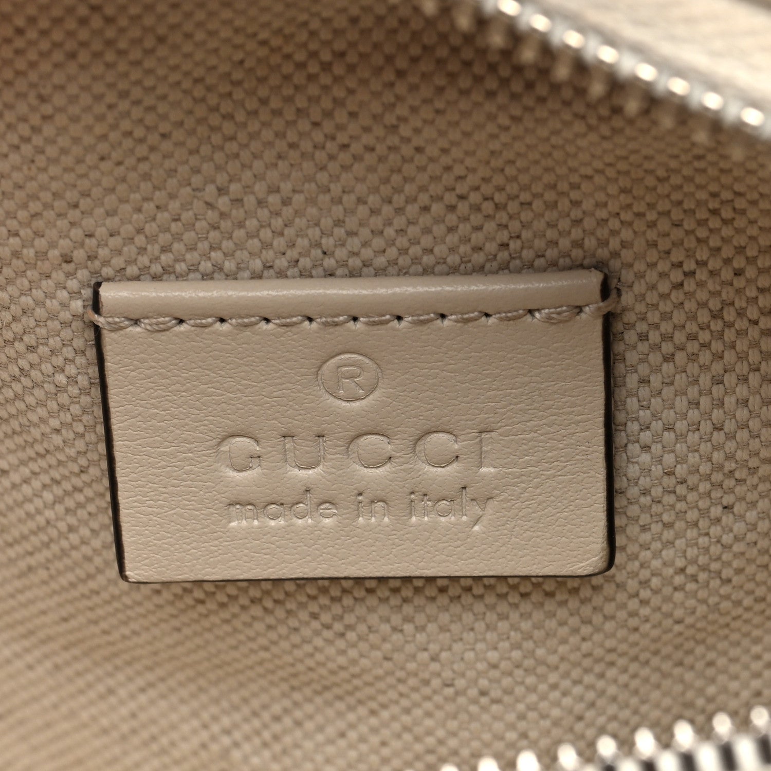 Calfskin GG Tennis Embossed Belt Bag Mystic White