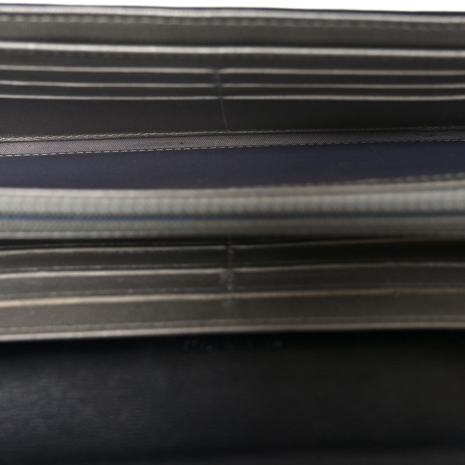 Lambskin Embossed Camellia Large Gusset Flap Wallet Black