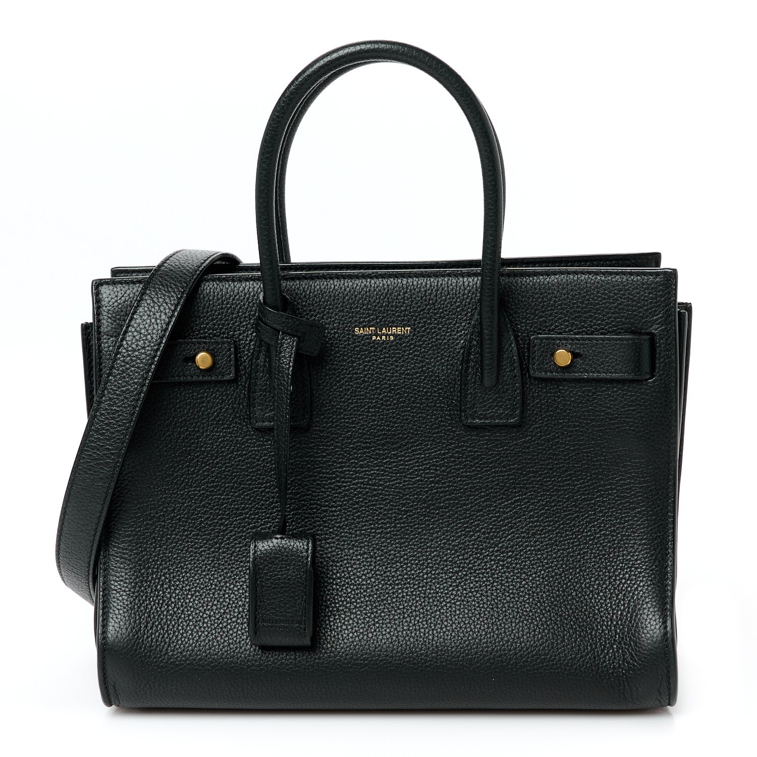 Grained Calfskin Baby Sac De Jour Souple Black