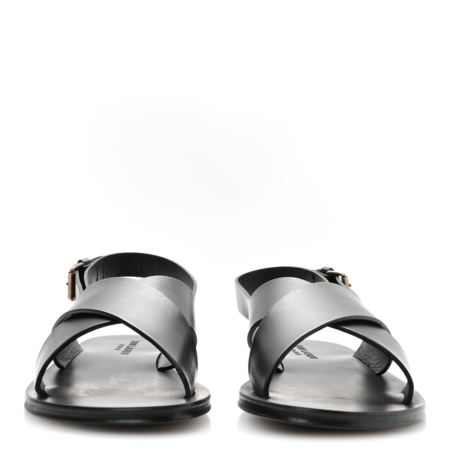 Calfskin Mens Mojave Sandals 43 Black