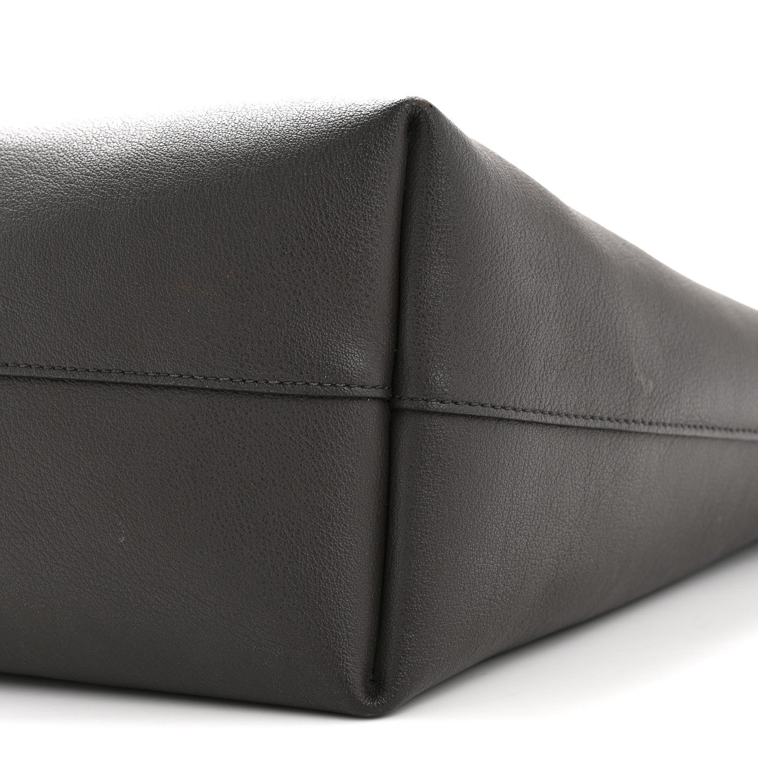 Calfskin Large Shopping Tote Asphalt