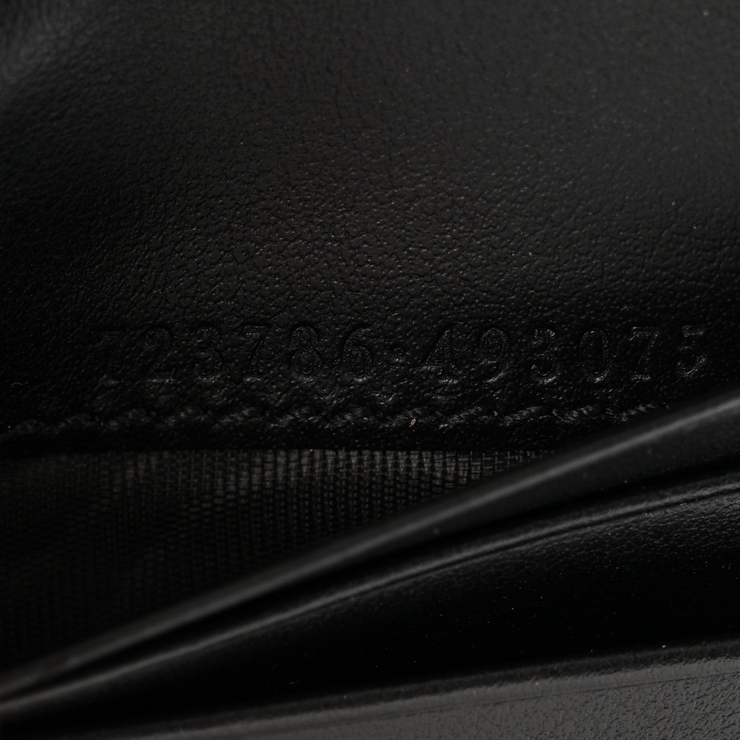 Calfskin GG Matelasse Card Case Wallet Black