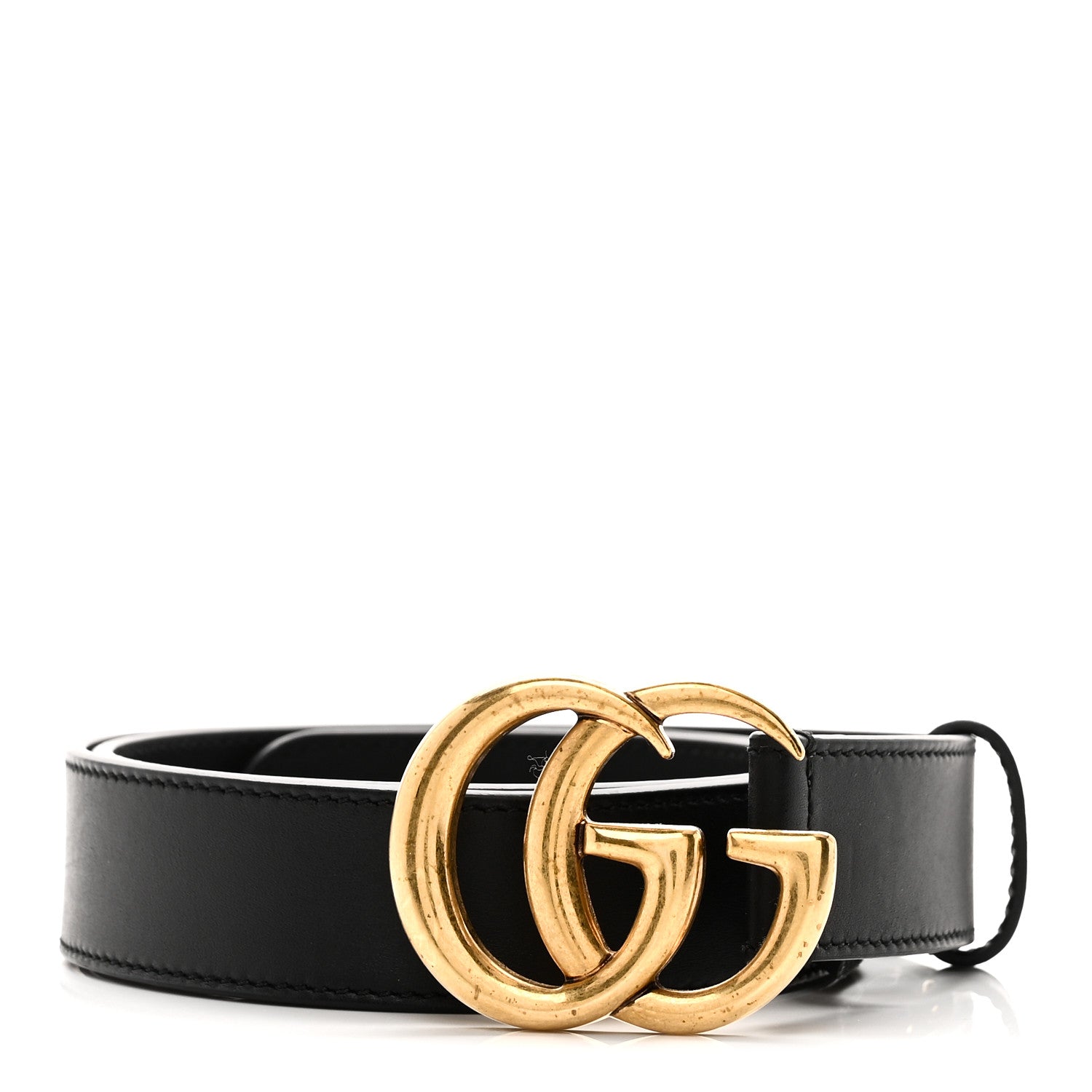 Calfskin Double G 30mm Belt 80 32 Black