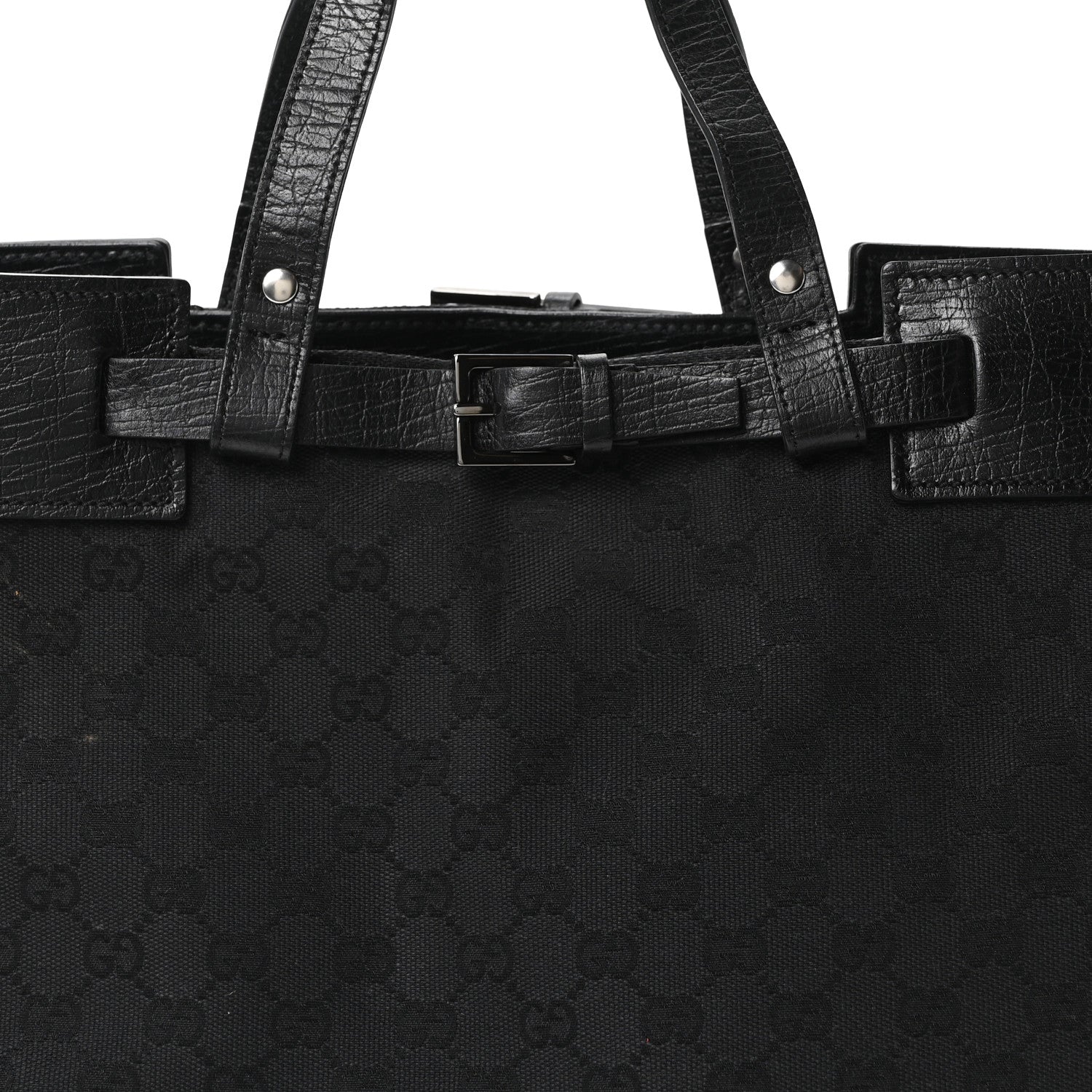 Monogram Large Tote Black