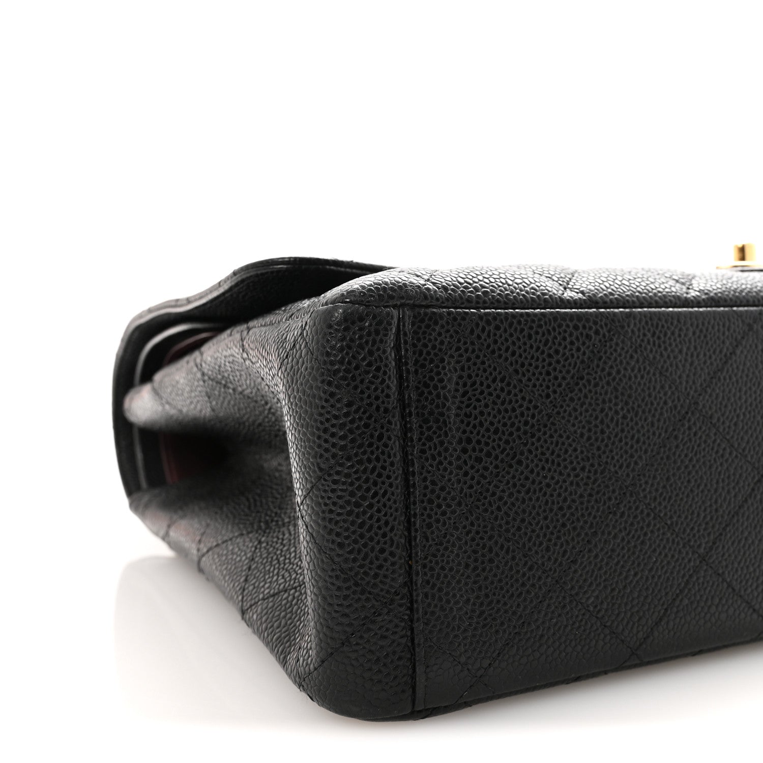 Caviar Quilted Maxi Double Flap Black