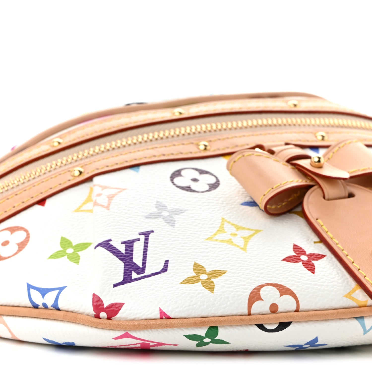 LV X TM Monogram Multicolor High Rise Bumbag White