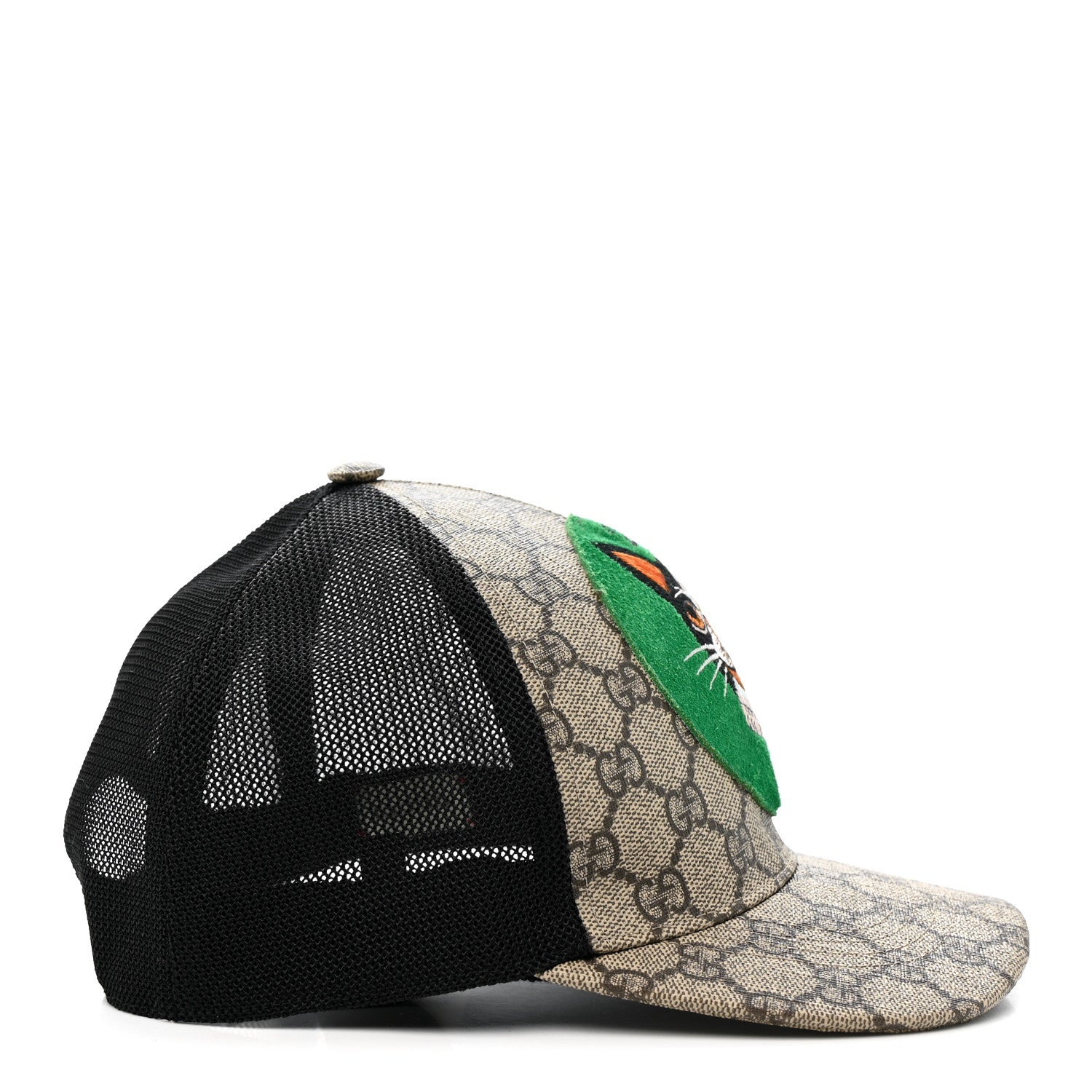 GG Supreme Monogram Bosco Patch Baseball Hat 57 Beige Green