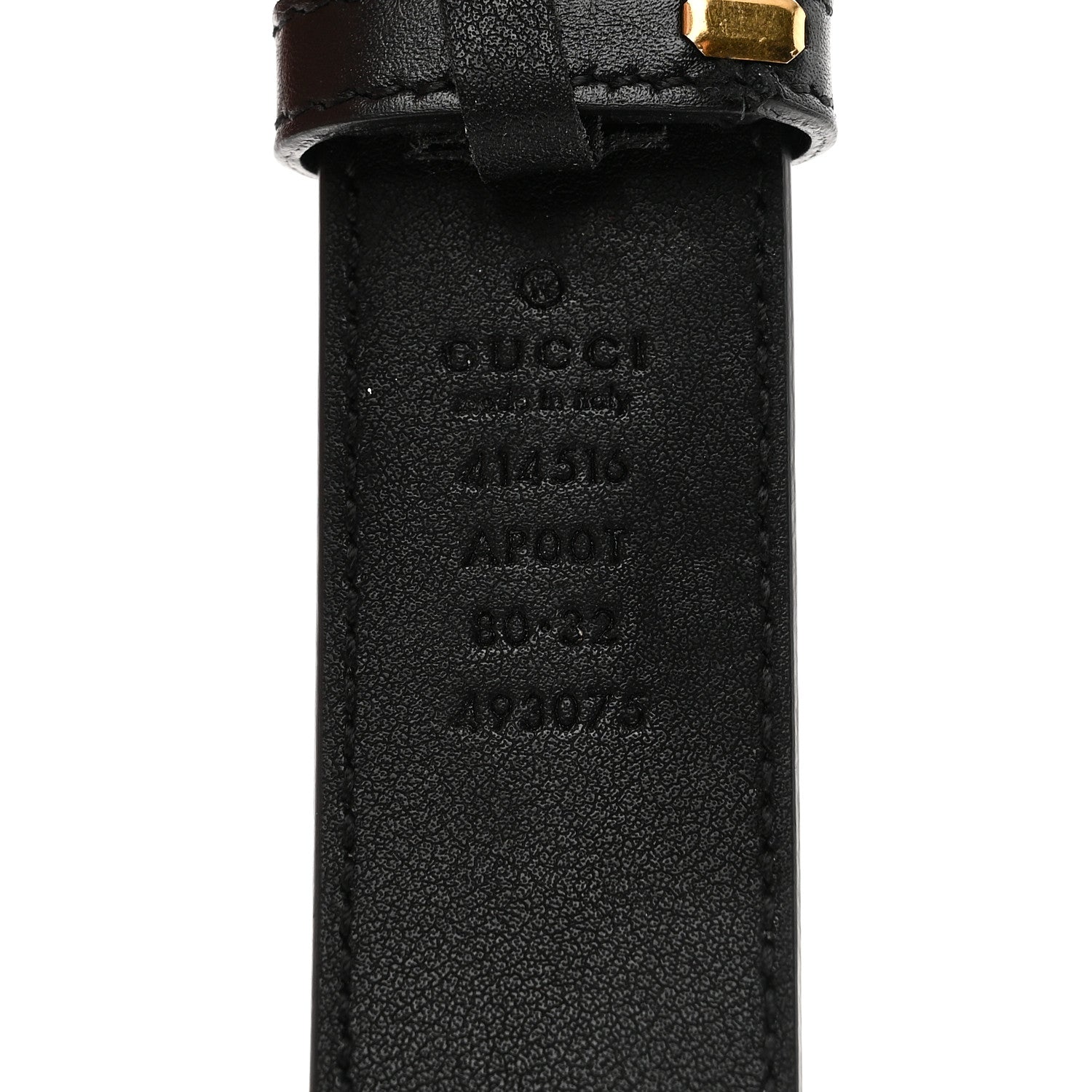 Calfskin Double G 30mm Belt 80 32 Black