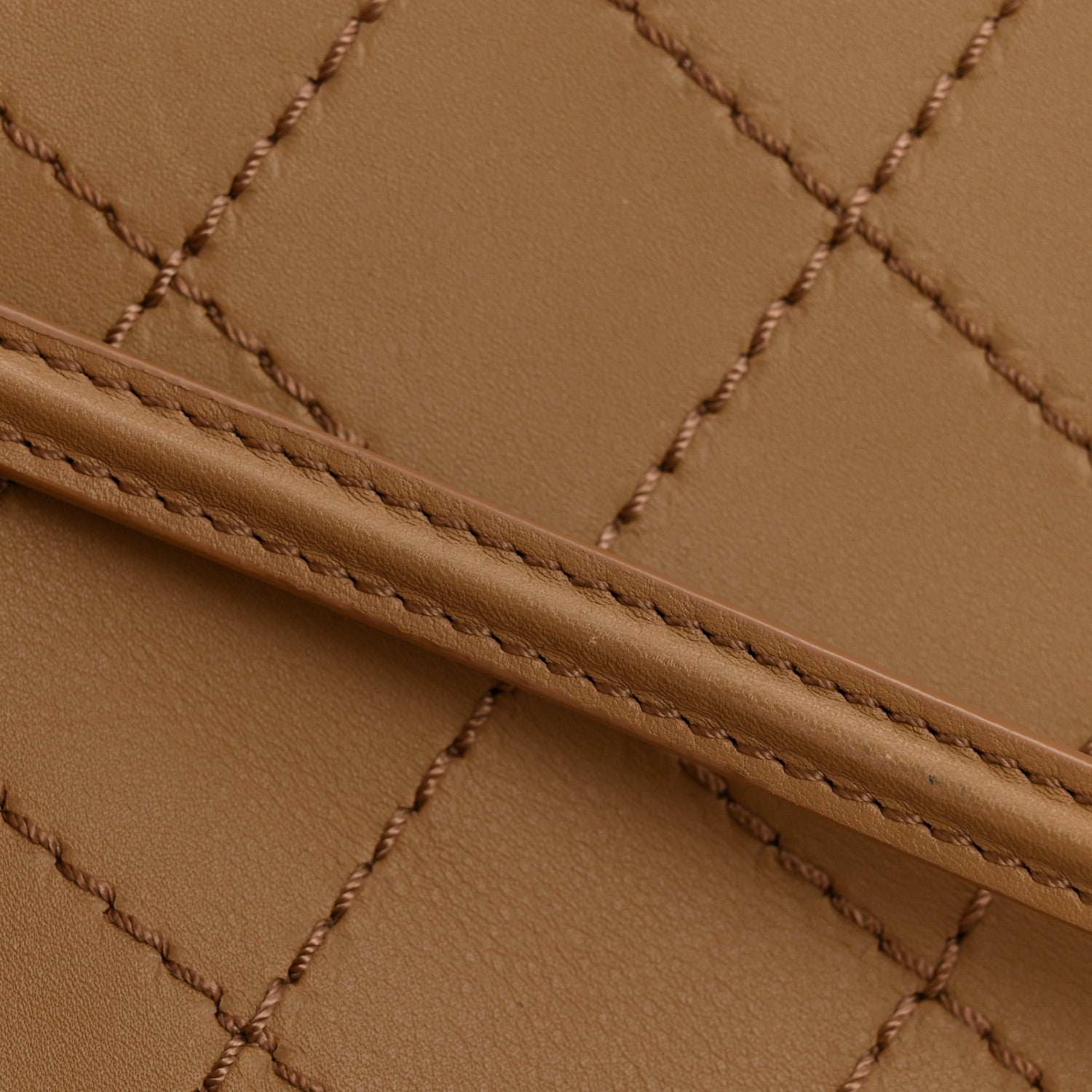 Calfskin Stitched CC Pocket Tote Beige