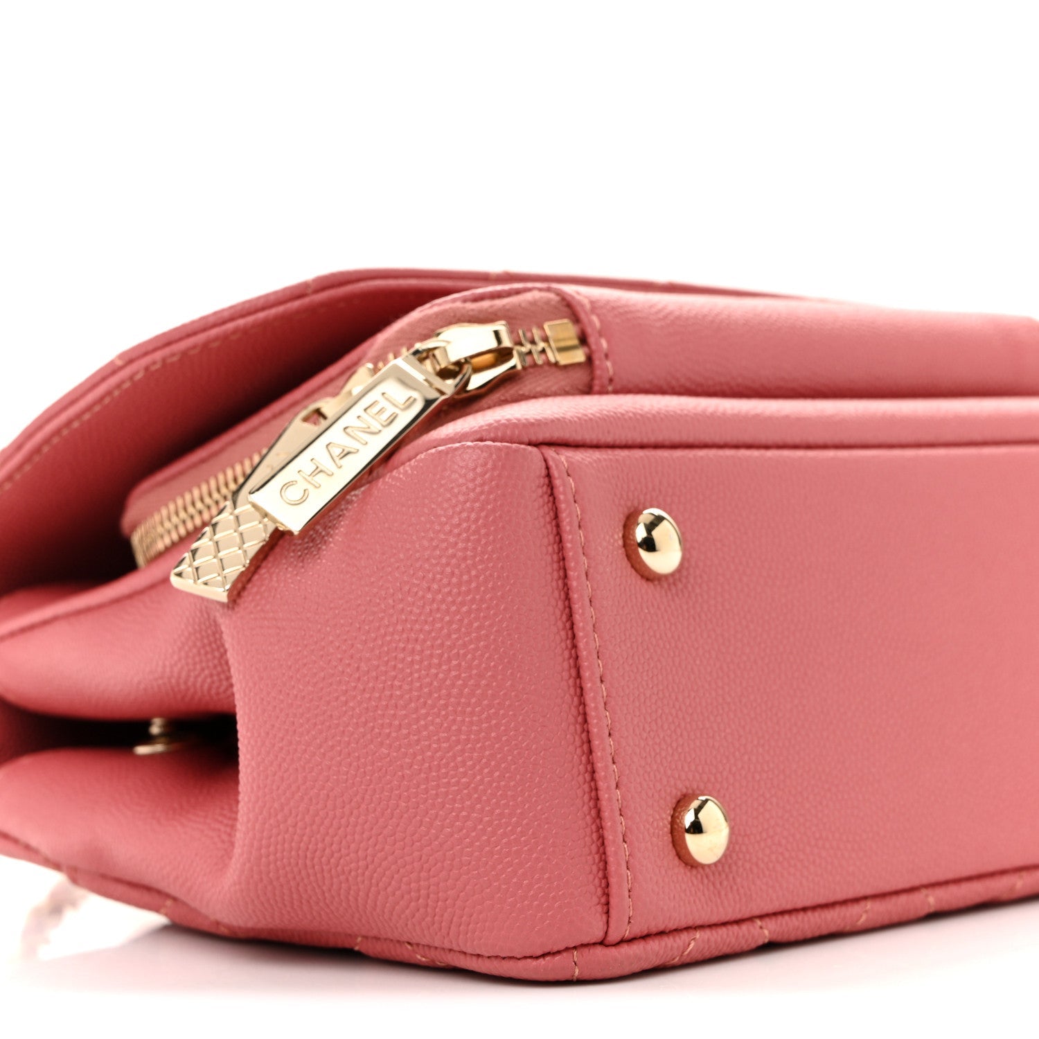 Caviar Quilted Small Business Affinity Flap Dark Pink