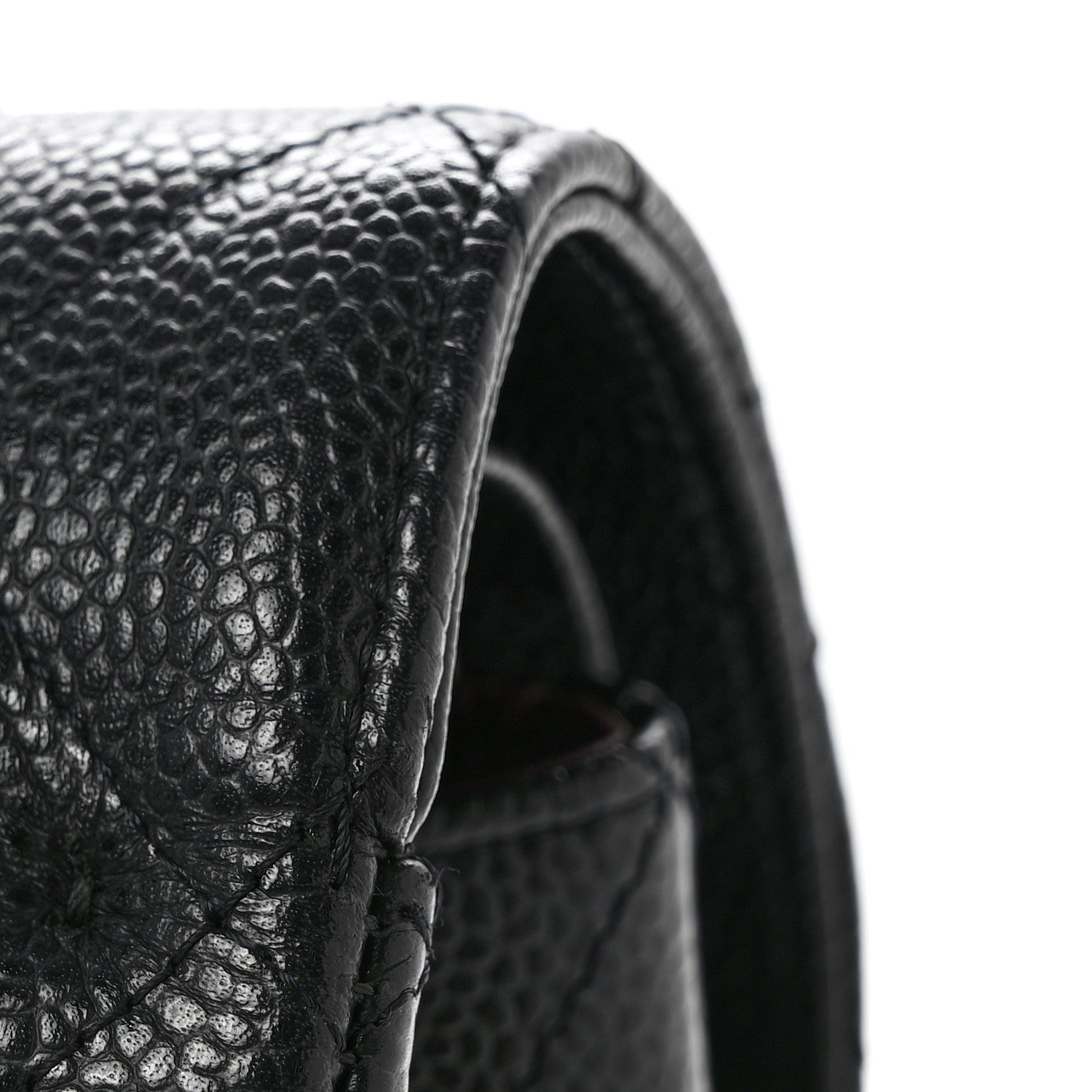 Caviar Quilted Maxi Double Flap Black