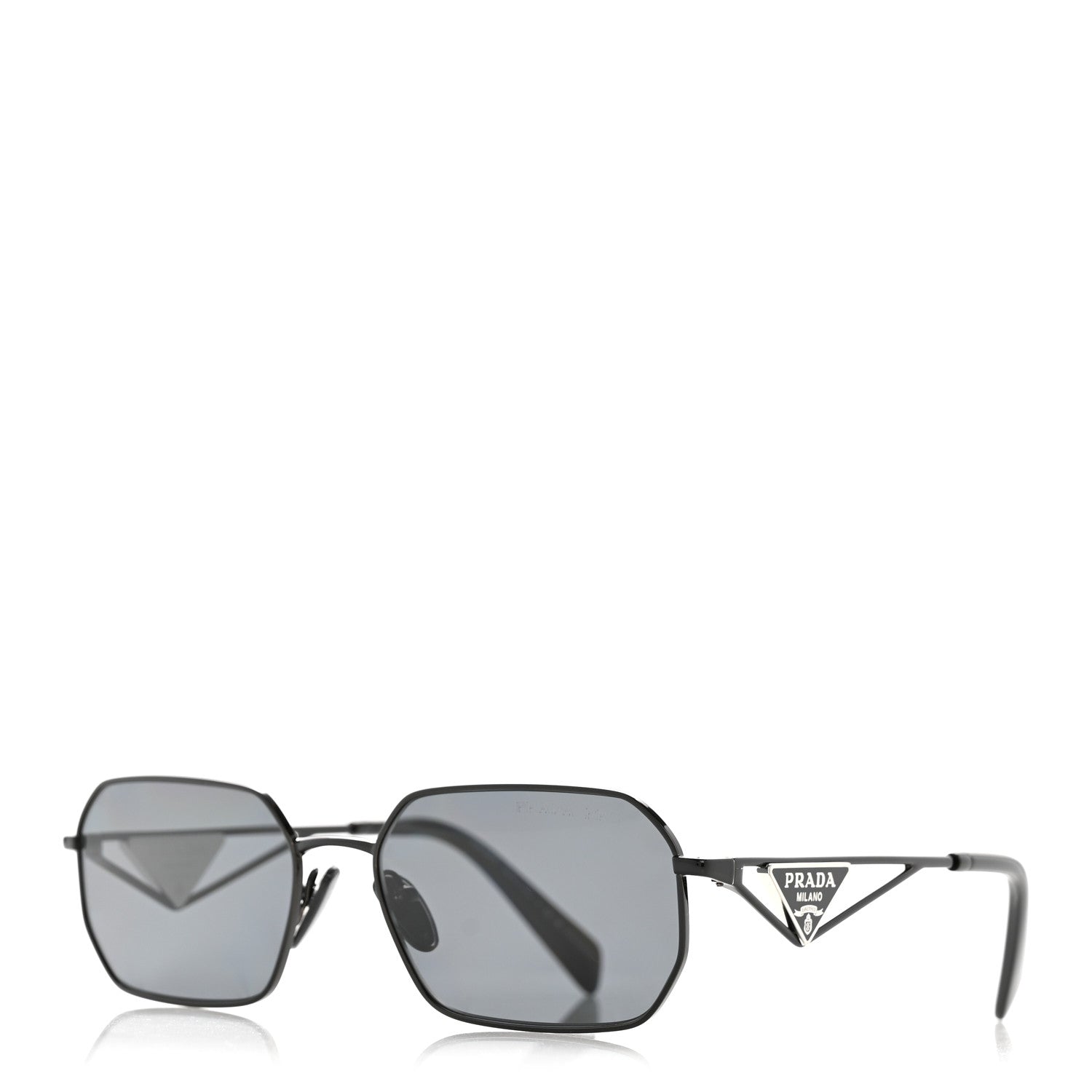Metal Symbole Triangle Logo Sunglasses SPR A51 Black
