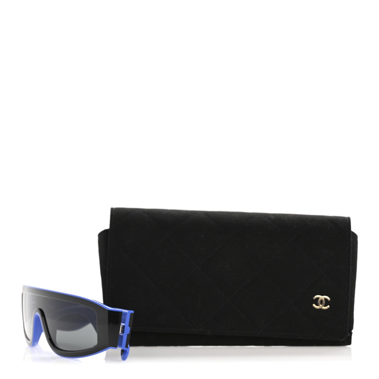 Acetate Cat Eye Sunglasses 6057 Black Blue