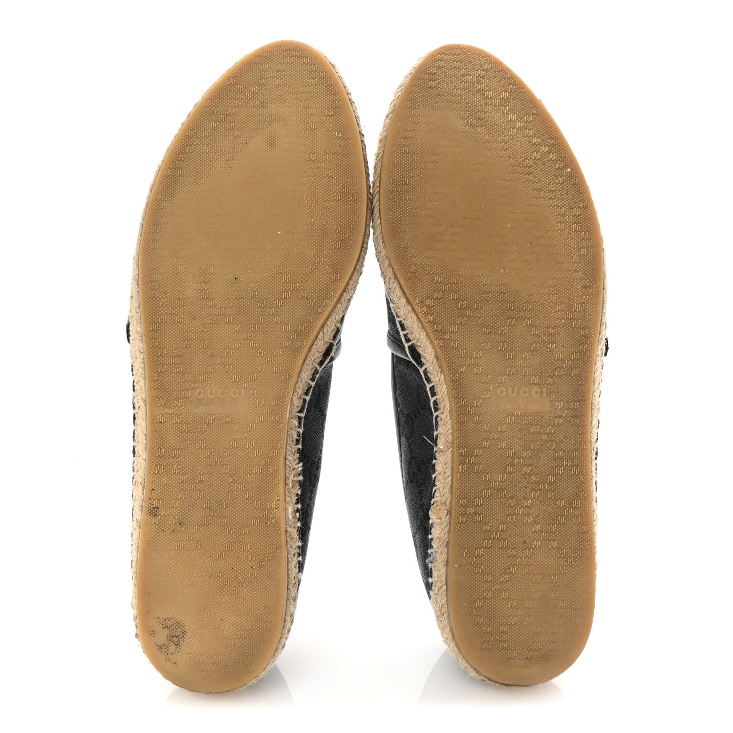 Monogram Espadrilles 38 Black